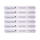 Tropical Shine Zebra file side view showing precise 180 grit for natural nails.