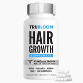 Tru Bloom Hair Growth Vitamins bottle front for fuller hair support