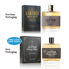 Tru Fragrance Beauty Leather No. 2 woodsy notes closeup for a contemporary vibe.