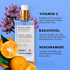 Truly Glass Skin After Shave Oil dropper ready for glow application