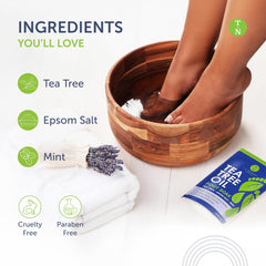 Truremedy Naturals peppermint leaves accent cooling foot care.
