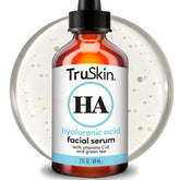 TruSkin Hyaluronic Serum bottle with pump for daily hydration.