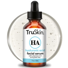 Botella TruSkin Sérum hialurónico para la cara, envase práctico.
