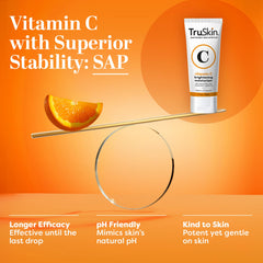 Textura ligera de TruSkin Vitamina C, hidratación sin sensación grasa.
