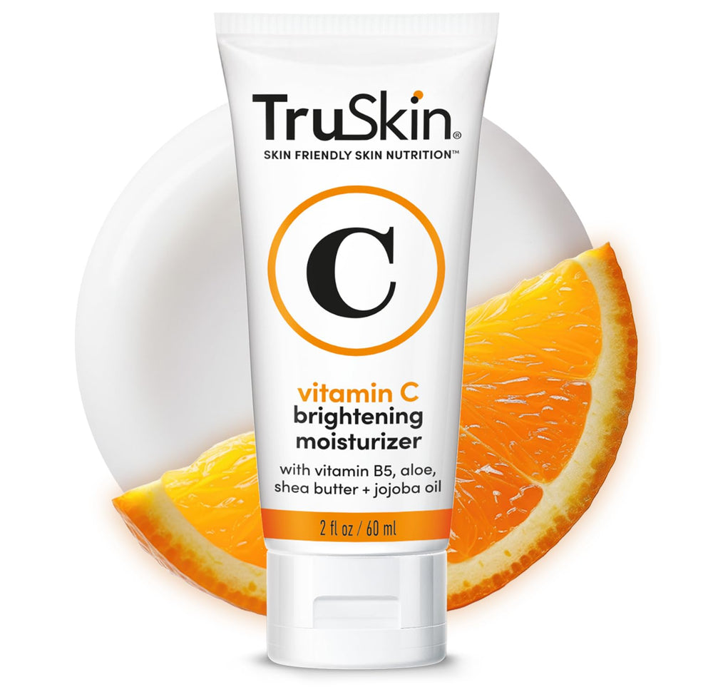 TruSkin Vitamina C, envase de crema, ideal para hidratación diaria.