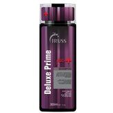 TRUSS Deluxe Prime Plus+ Shampoo bottle for dry hair promotes moisture and shine.