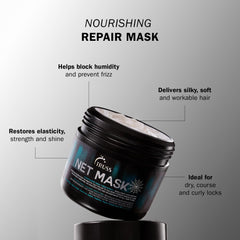 TRUSS Net Deep Conditioning Hair Mask label closeup showing keratin and protein content