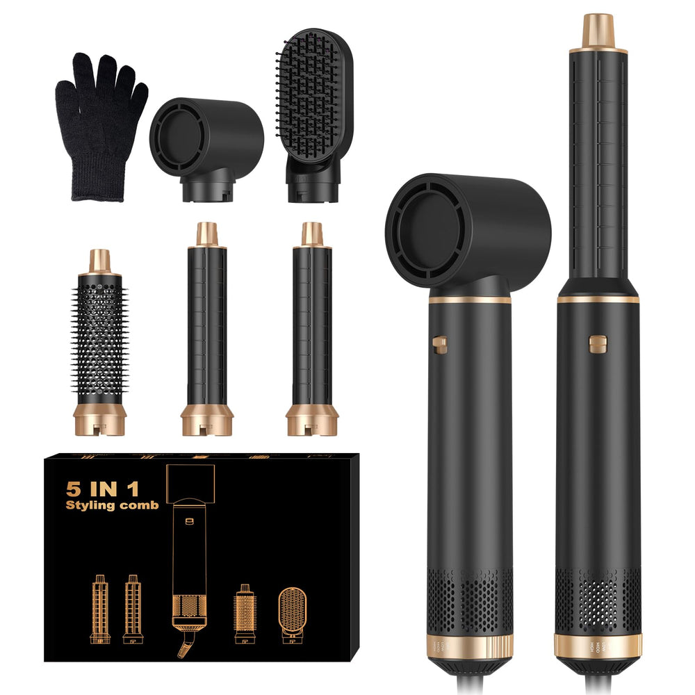 TryLater 5-in-1 hair dryer brush set for versatile at-home styling