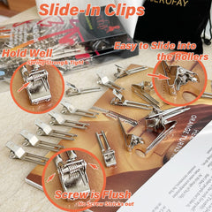 TSEROFAY clips dobles garra pequeñas 4-8 cm: ideal para espacios pequeños.