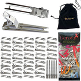 TSEROFAY clips dobles metal deslizantes para fijar rizos con facilidad.