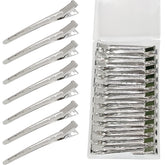 TSEROFAY clips pico de pato metal, agarre firme para seccionar mechones con precisión.