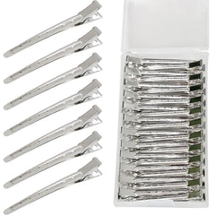 TSEROFAY clips pico de pato metal, agarre firme para seccionar mechones con precisión.