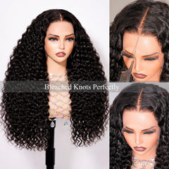 tsiyu deep wave wig 28 inch, full lace for seamless parting