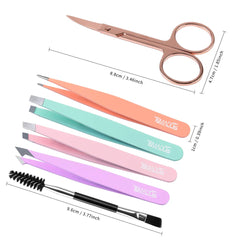 TsMADDTs curved eyebrow scissor for clean trimming and comfortable handling.
