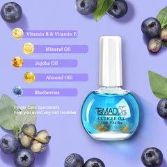 TsMADDTs blueberry cuticle oil hydrates nails and cuticles