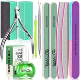 TsMADDTs cuticle pusher and nail file kit enabling easy at-home manicures