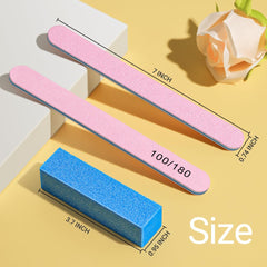 TsMADDTs double-sided emery boards for fast nail prep and shaping.