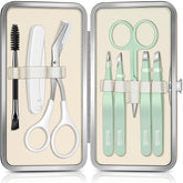 TsMADDTs 8-in-1 eyebrow kit with precision tweezers for accurate shaping