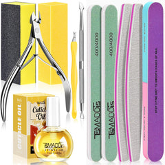 TsMADDTs Nail Buffers and Files Set for precise at-home manicure