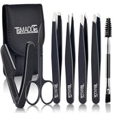 TsMADDTs pointed tweezer for precise brow shaping and ingrown hair removal.