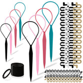 TsMADDTs topsy-tail tool close-up highlighting durable resin for quick styles