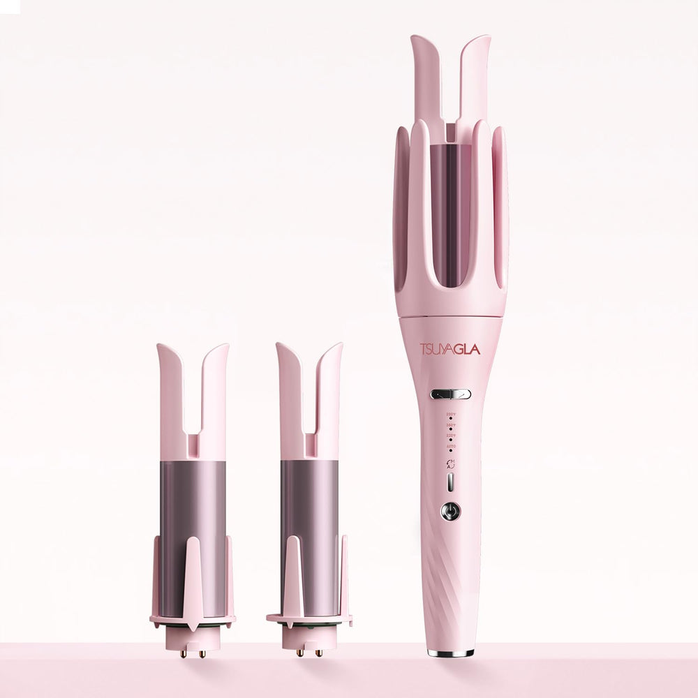 TSUYAGLA 3-in-1 curling iron with a 1-inch barrel for tight curls and quick styling.