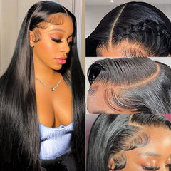 TTSMINS 13x6 lace-front wig straight 28in for natural hairline and effortless styling.