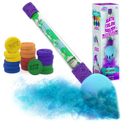 Tub Works Bath Color Brush con tabletas de color para un baño divertido y seguro.