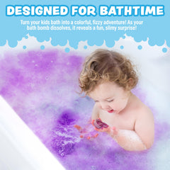 Tub Works Bomba Bano Color Efervescente baño vibrante y aroma afrutado.