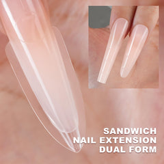 Tucepu moldes de uñas dobles y extensibles permiten ajuste cómodo y resultados consistentes.
