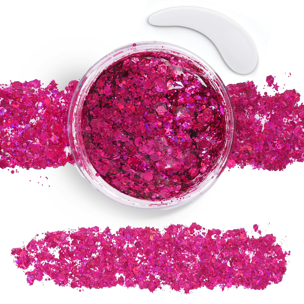 tuhpibk gel brillo pelo rosa: brillo intenso para peinados.