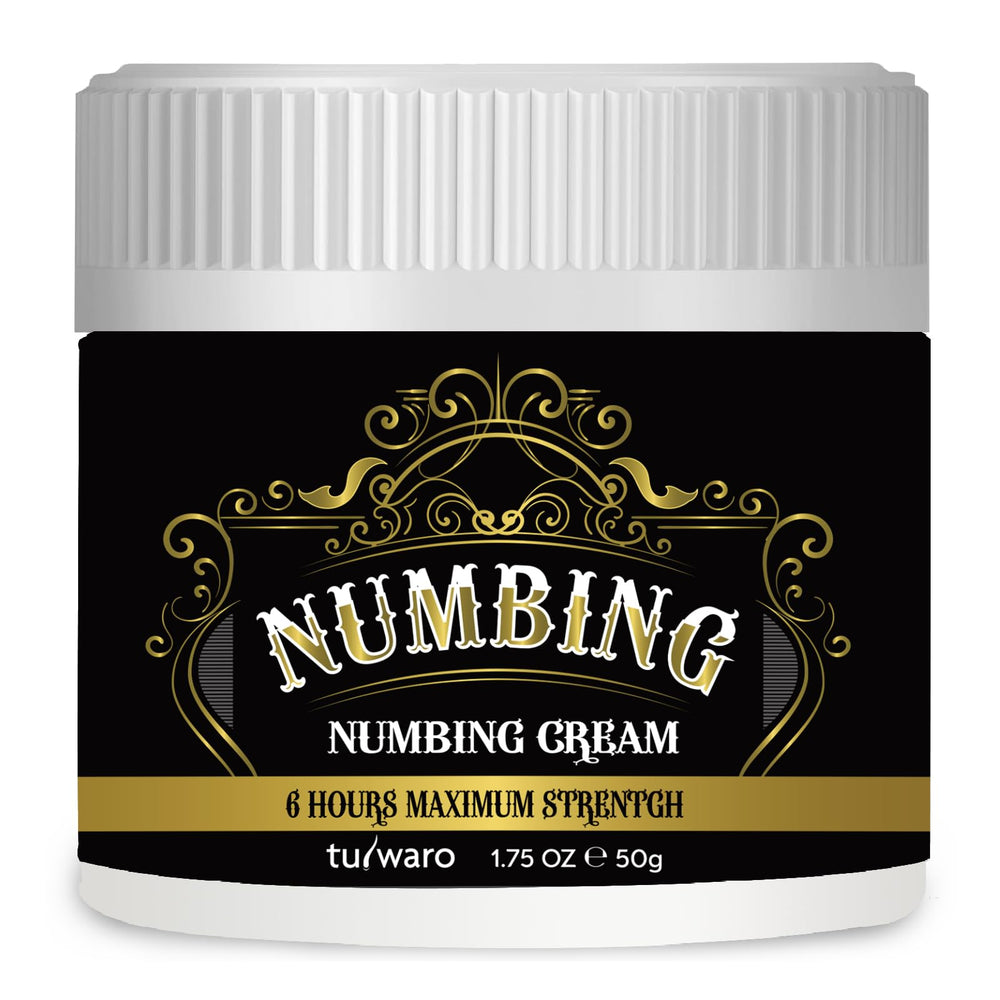 Tuiwaro Numbing Cream extra-strength tube ready for precise, mess-free application.