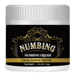 Tuiwaro Numbing Cream extra-strength tube ready for precise, mess-free application.