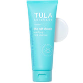TULA Cult Classic Purifying Cleanser bottle for daily cleansing and makeup removal.