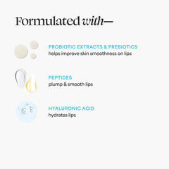 Aplicación diaria del bálsamo Rose Glow para labios nutridos.