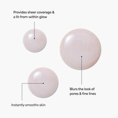 TULA Luna primer dispensing pump—easy, even coverage during morning routine.