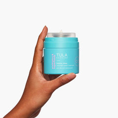 TULA probiotic extracts, AHAs, and vitamin C ingredients for brightening.