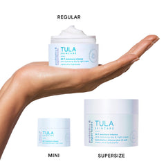 TULA ultra-nourishing cream texture closeup with rich, non-greasy finish