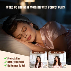 TULOBI velvet heatless curler Velcro close-up for secure, tangle-free styling