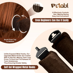 TULOBI velvet jumbo blowout rods define waves for all hair types.