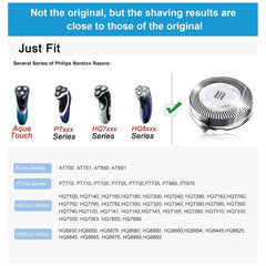 tuokiy HQ8 head on Philips Norelco shaver, 360° compatibility