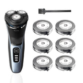 Tuokiy SH30 replacement head front view fits Philips Norelco shavers for a smooth shave.
