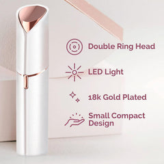 Tuokiy USB-rechargeable facial razor offers convenient charging anywhere.