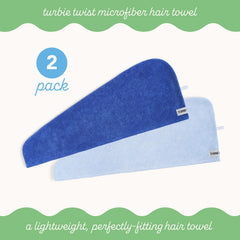 Turbie Twist toalla microfibra absorbente rápida para cabello liso y manejable