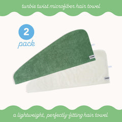Turbie Twist turbante para cabello, friccion minima y cabello suave