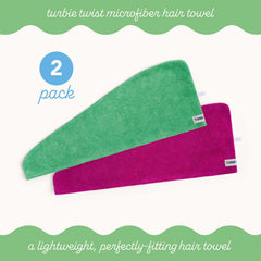 Turbie Twist turbante cabello suave: evita frizz y cuida el cabello liso, ondulado o rizado.