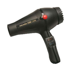 Turbo Power Twin Turbo 3200 dryer front view in black, fast drying for busy mornings.