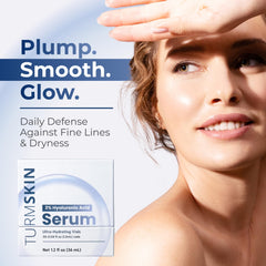 Turmskin hyaluronic acid ampoules elegantly packaged for precise at-home care