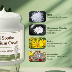 TUVAAZ Total Soothe applied to the arm demonstrates easy daily use.