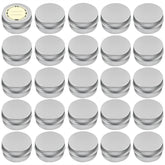 TUZAZO 2 oz aluminum tin with screw lid for travel-friendly cosmetic storage